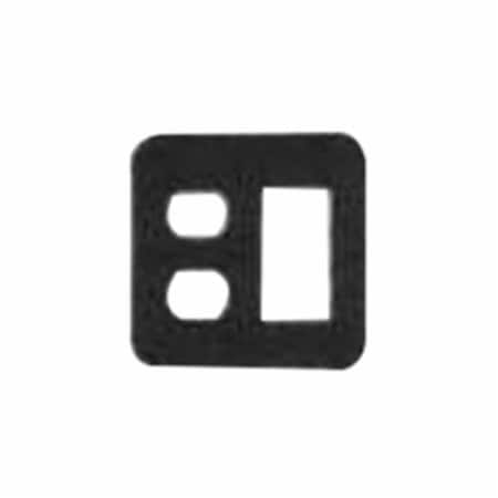 Mulberry Number of Gangs: 2 Steel, Semi-Gloss Finish, White 76672